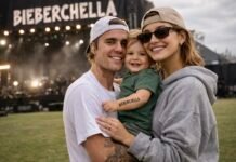 Hailey Bieber and Baby Jack Support Justin Bieber Ahead of Historic Coachella 2026 Performance
