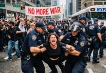 Mass Arrests Rock Midtown as Protesters Target Senators Over Middle East Wars